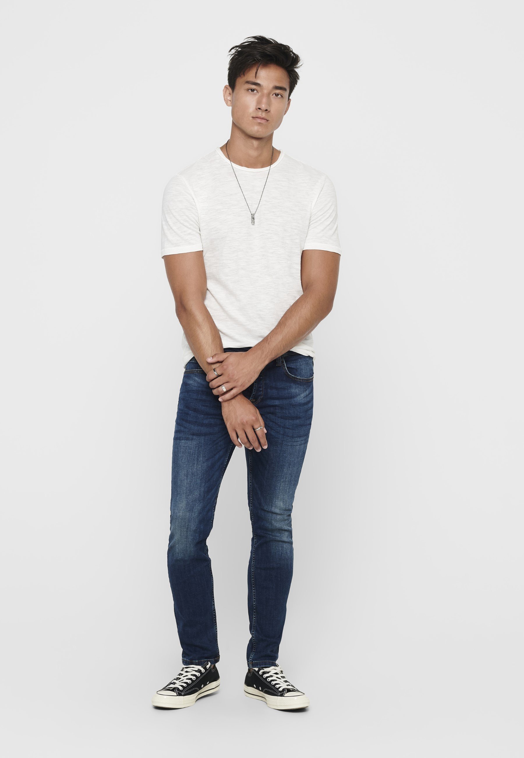 Only & Sons ONSWEFT - Rechte jeans - mediumblauwe denim