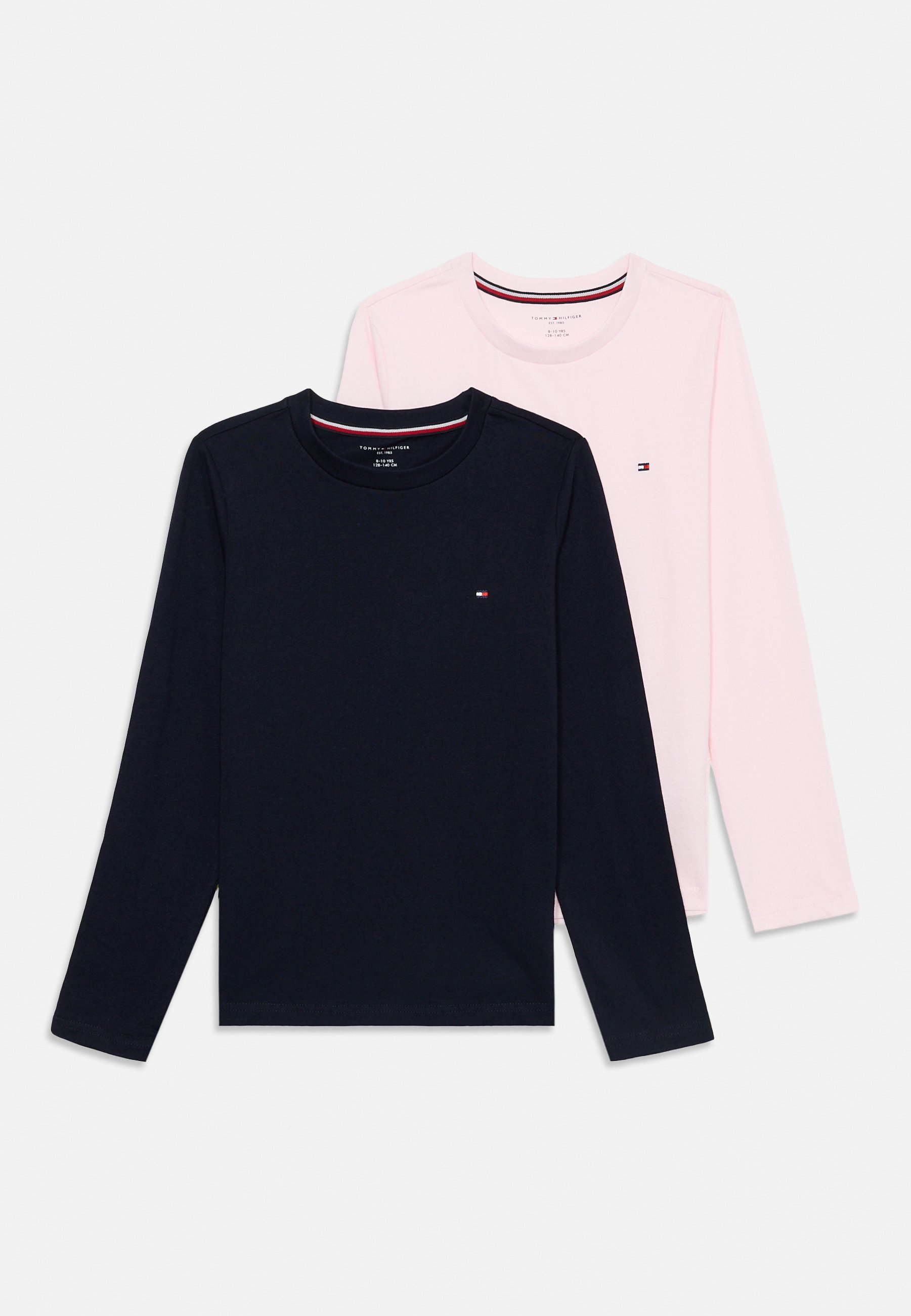 Tommy Hilfiger TEE 2 PACK - Tielko - púštna obloha/svetloružová