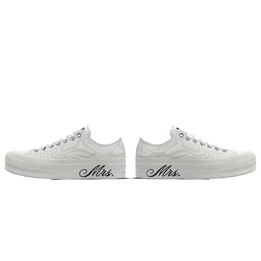 Custom Chuck Taylor All Star Lift Platform Premium Wedding By You