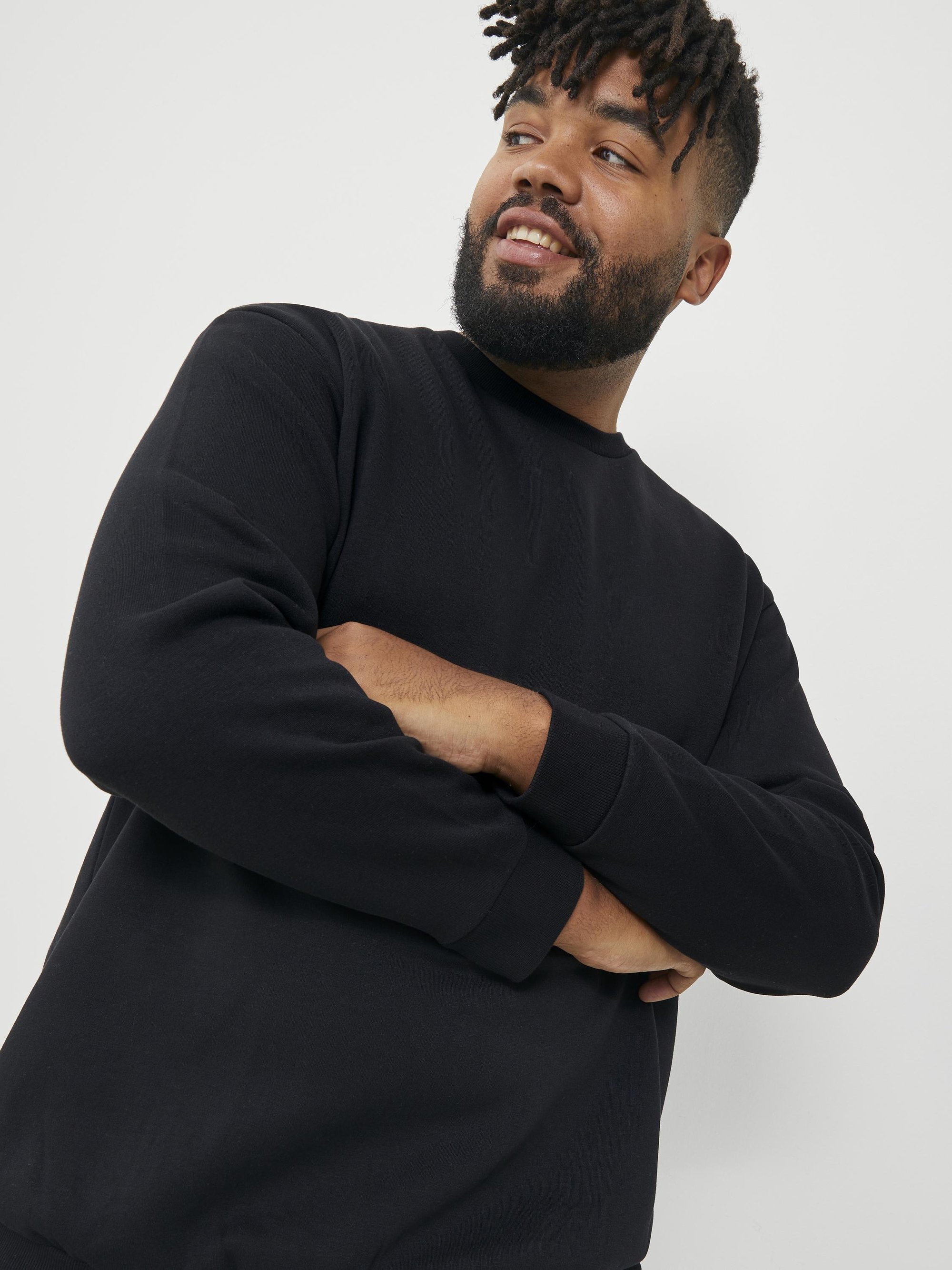 Jack & Jones JJEBRADLEY CREW - Džemperis - juodas