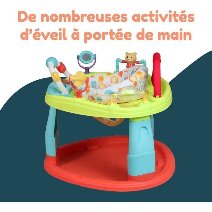 Activity base - BAMBISOL - 3 seat heights - Fun activities - Multicolored