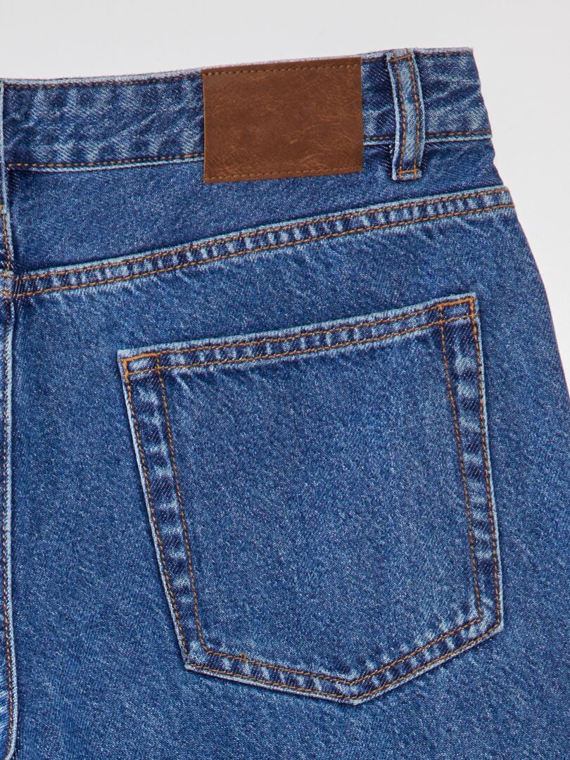 Calça jeans de corte folgado - AZUL