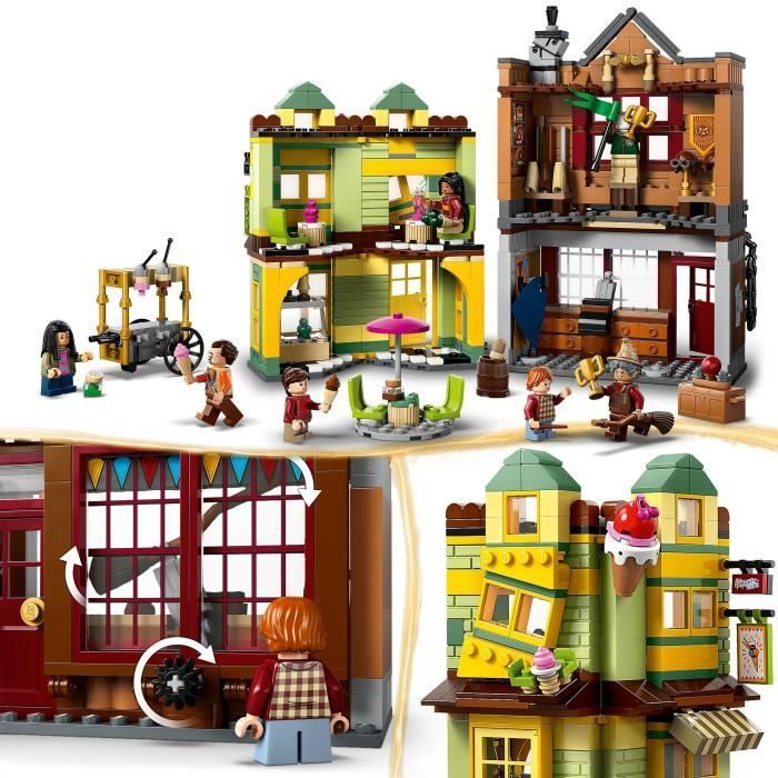 LEGO Harry Potter 76452 Quidditch Accessory Shop and Ice Cream Vendor Set for ages 8+