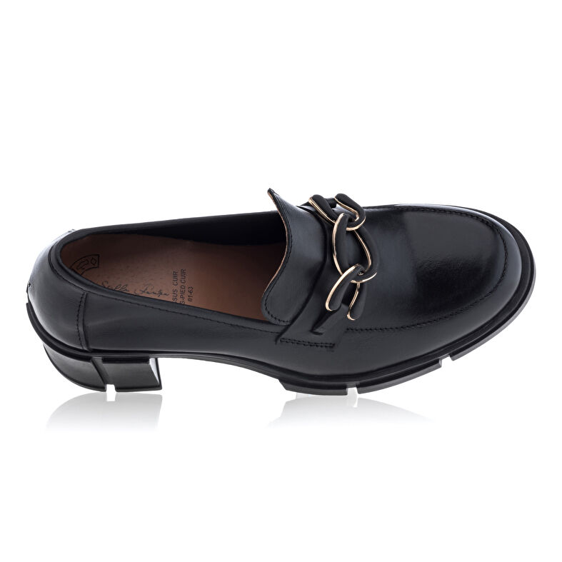 Damskie czarne mokasyny/buty żeglarskie