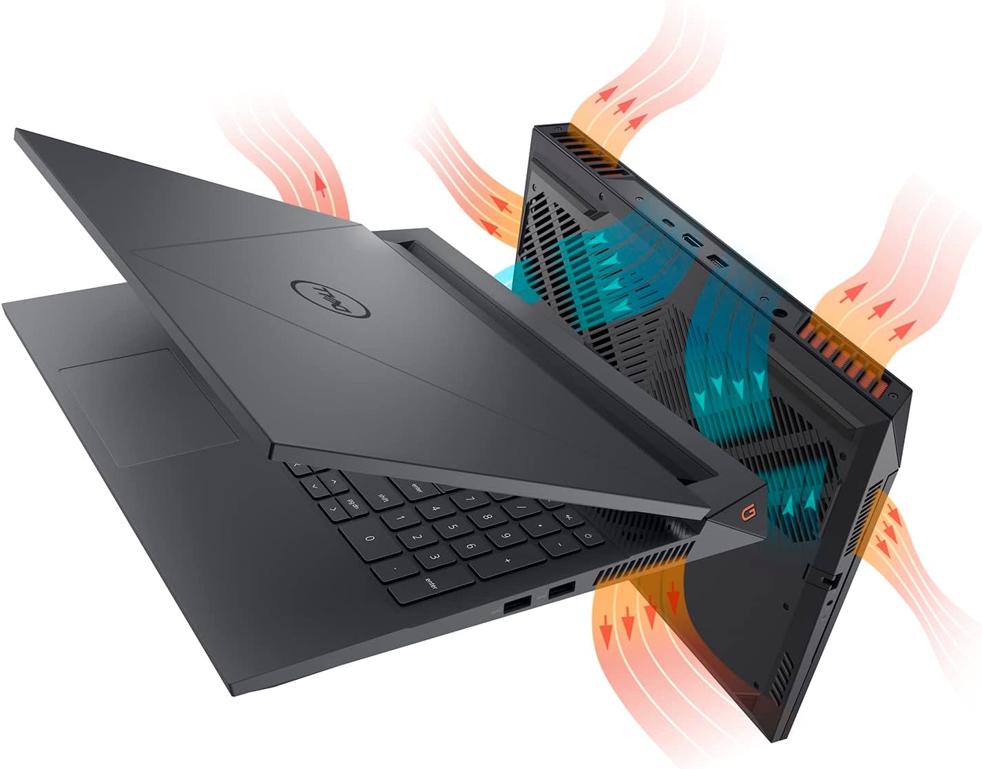Dell G15 5530 Gaming-Laptop – 15,6-Zoll-FHD-Display (1920 x 1080), Intel Core i7-13650HX, 16 GB DDR5-RAM, 1 TB SSD, NVIDIA GeForce RTX 4060 8 GB GDDR6, Windows 11 Home, Service – Dunkelgrau