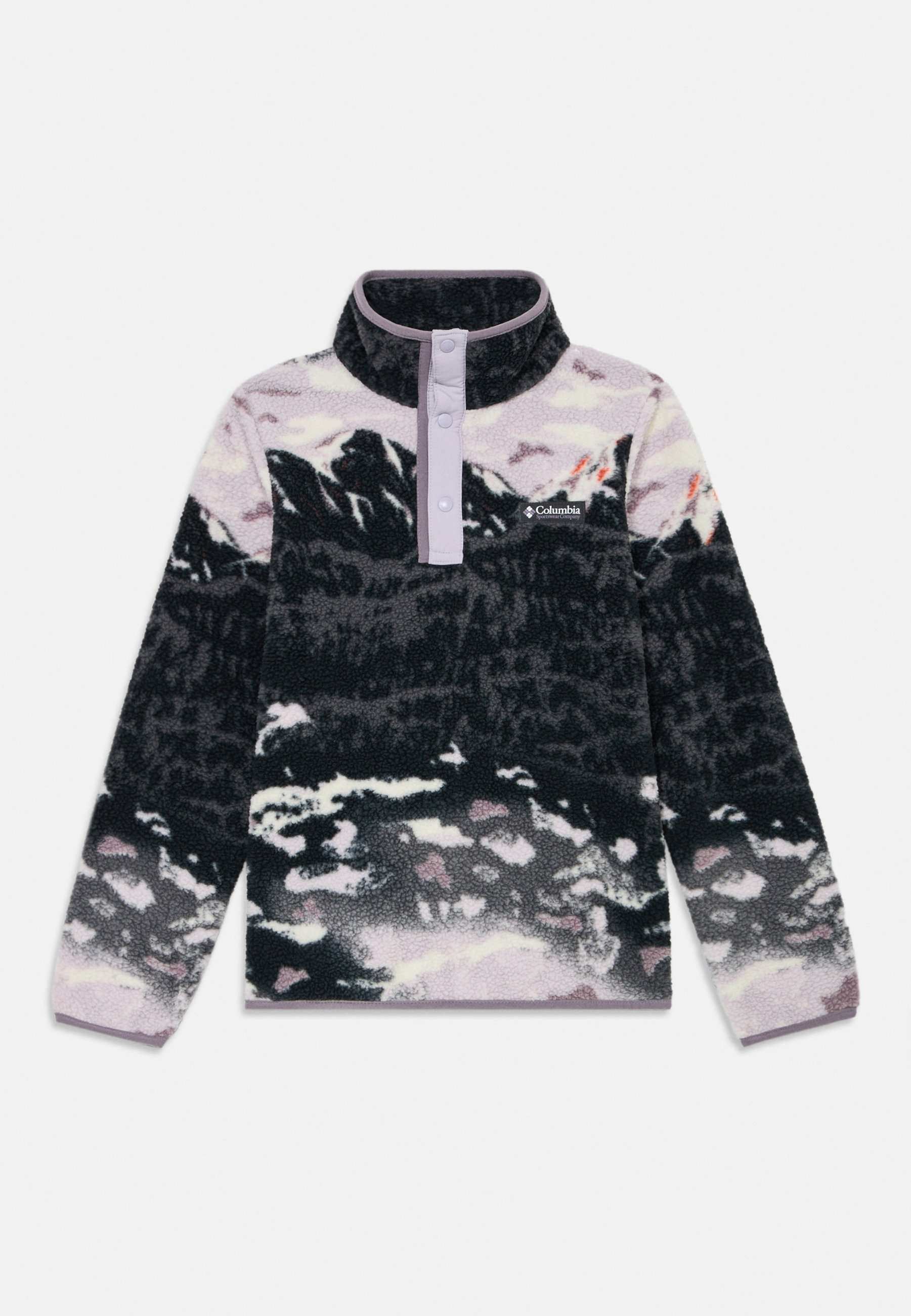 Columbia HELVETIA PRINTED HALF SNAP - Fleece trui - shale purple sisters/lavender pearl