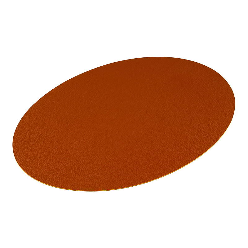 Platzset für Zuhause, oval, 33 x 43 cm, cognacfarben