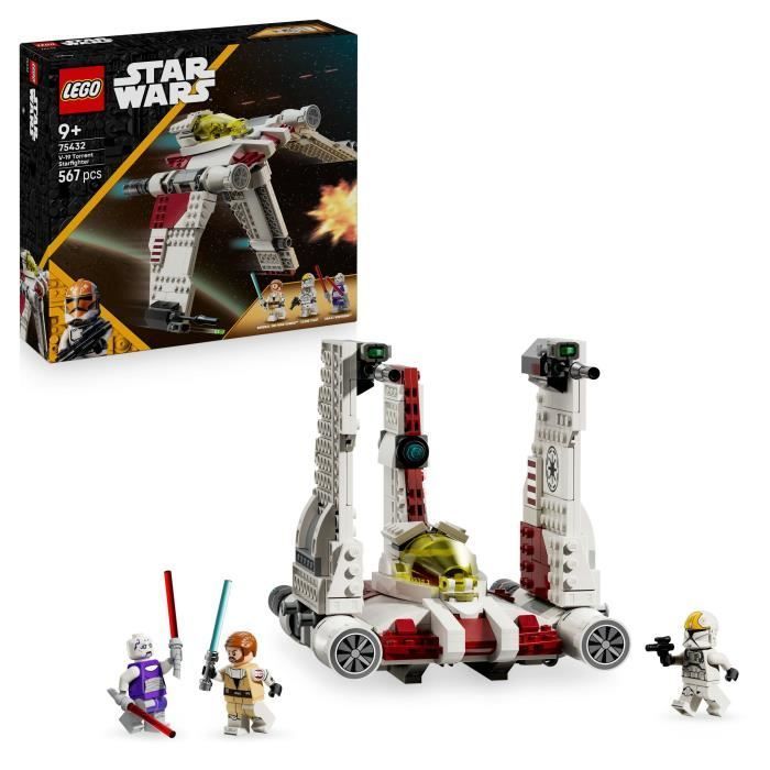 LEGO Star Wars 75432 The Clone Wars V-19 Torrent Fighter - Building Set for Ages 9+
