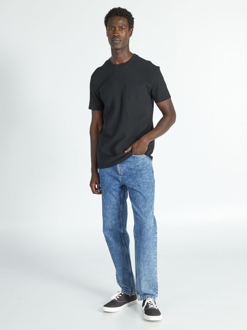 Calça jeans de perna larga - L32 - AZUL