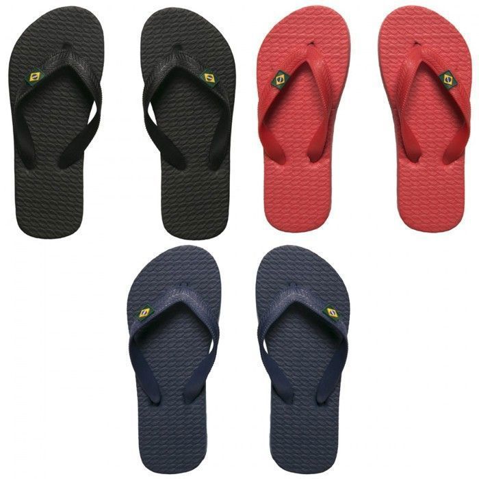 Children's Flip-Flops - Brand - Pack of 3 Black/Red/Blue - EVA Foam - Boy