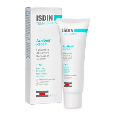 Isdin Teen Skin Rx Acniben Repair fuktighetsgivende gelkrem for hudbehandling av akne 40 ml