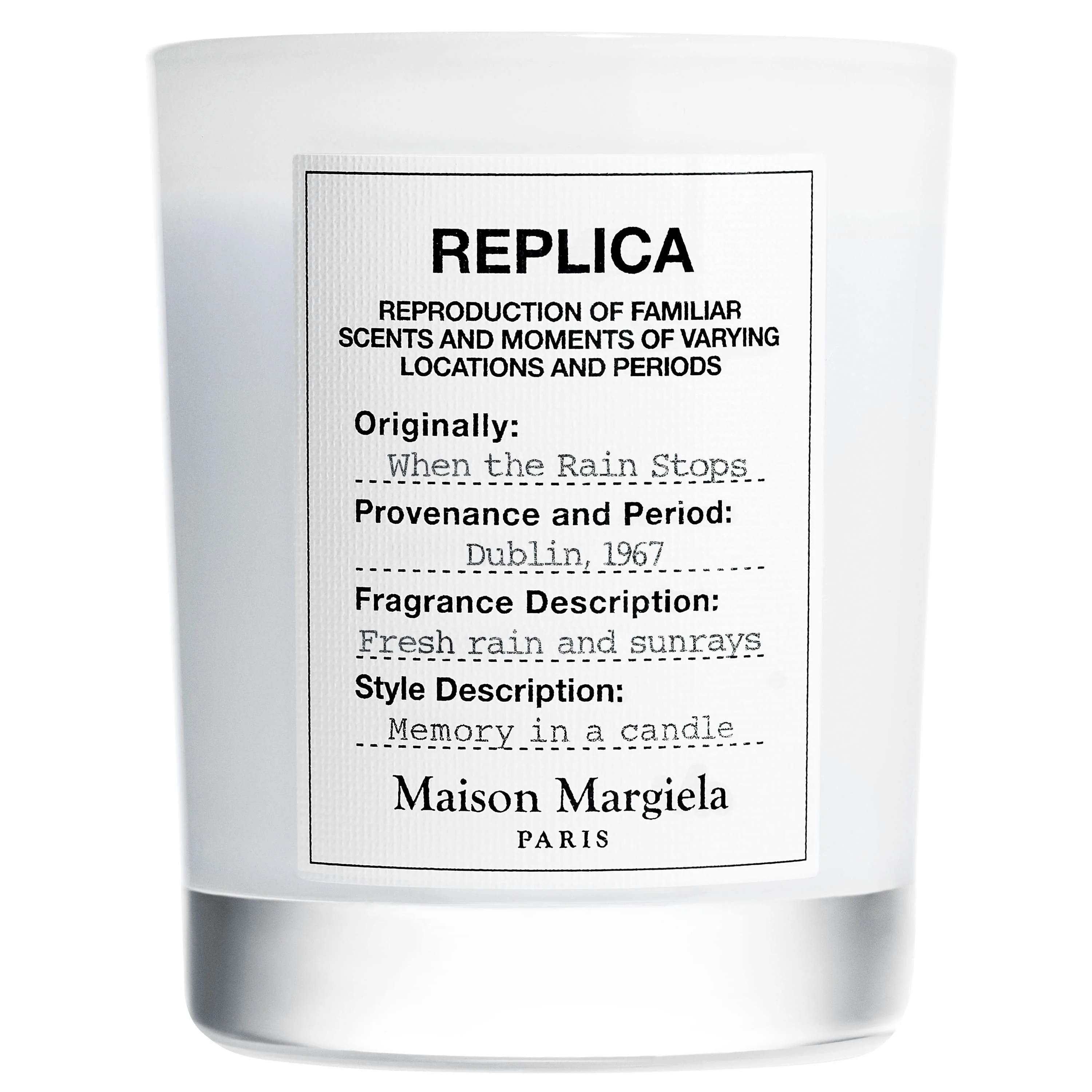 Replica When The Rain Stops Candle - Candela Profumata