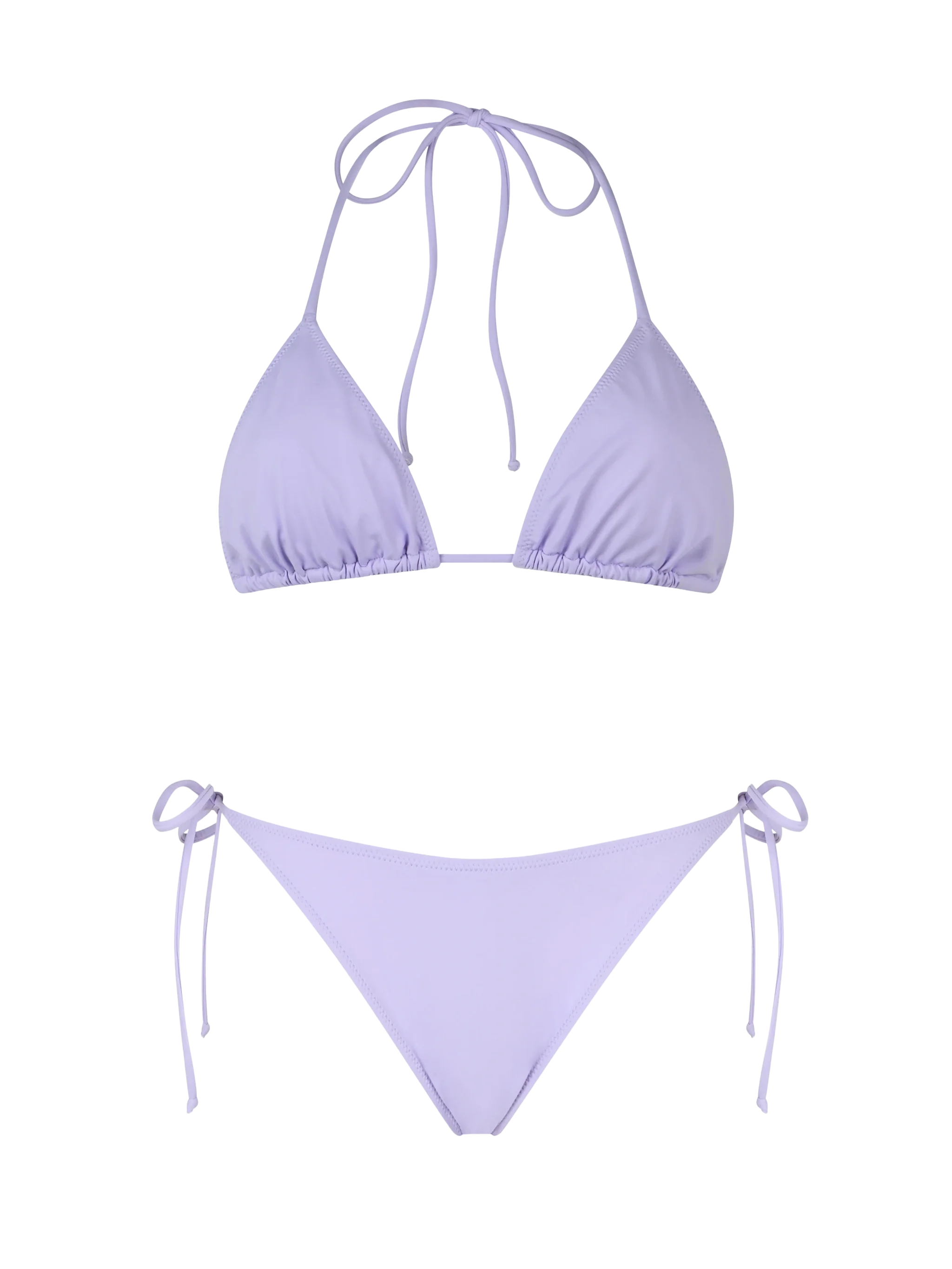 Leah Virgo Klassieke Paarse Triangel Bikini voor Dames