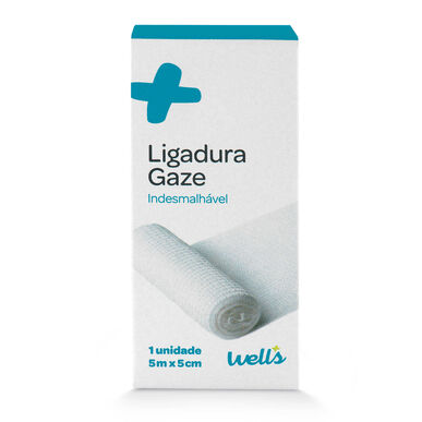 Bandage de gaze Wells 5 m x 5 cm 1 unité 1 unité