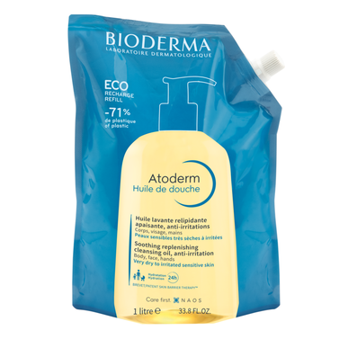Bioderma Atoderm Ecorefill tusfürdő olaj utántöltő 1000 ml