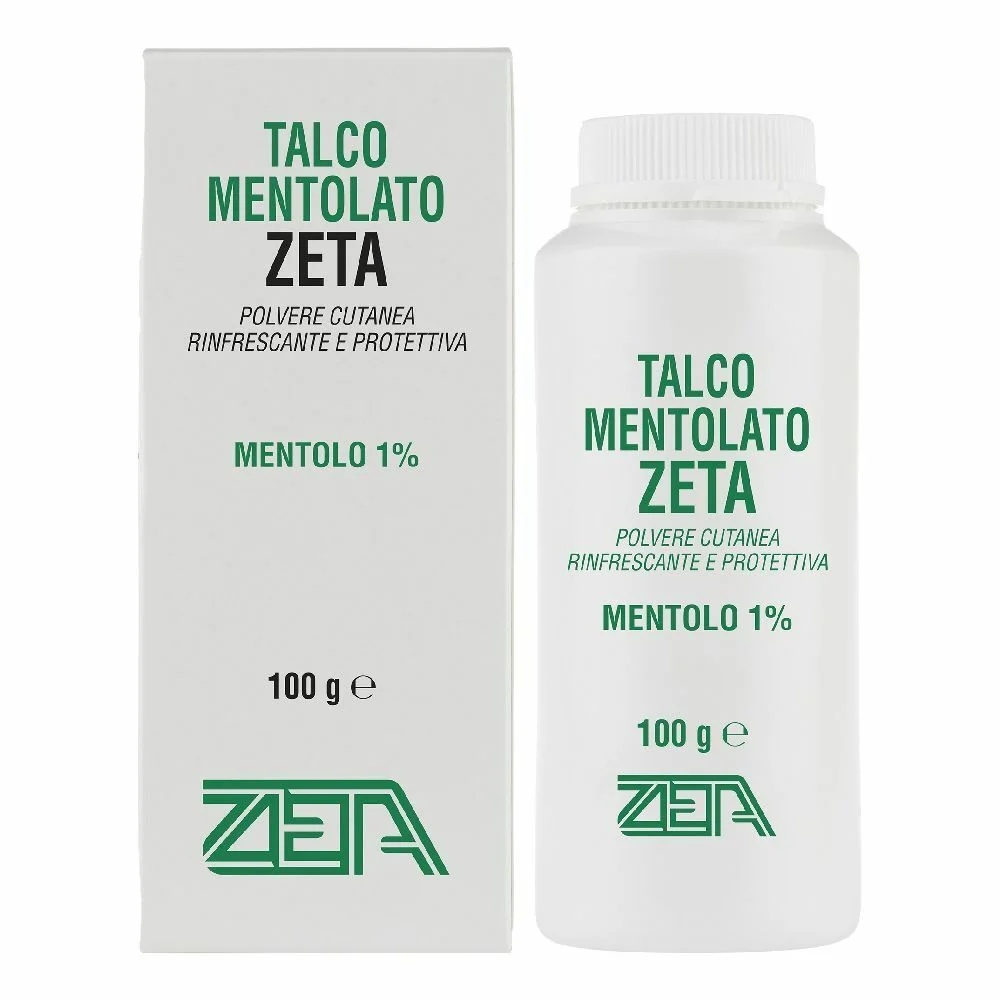 ZETA FARMACEUTICI Talkpoeder met menthol Zet poeder 100g verfrissend