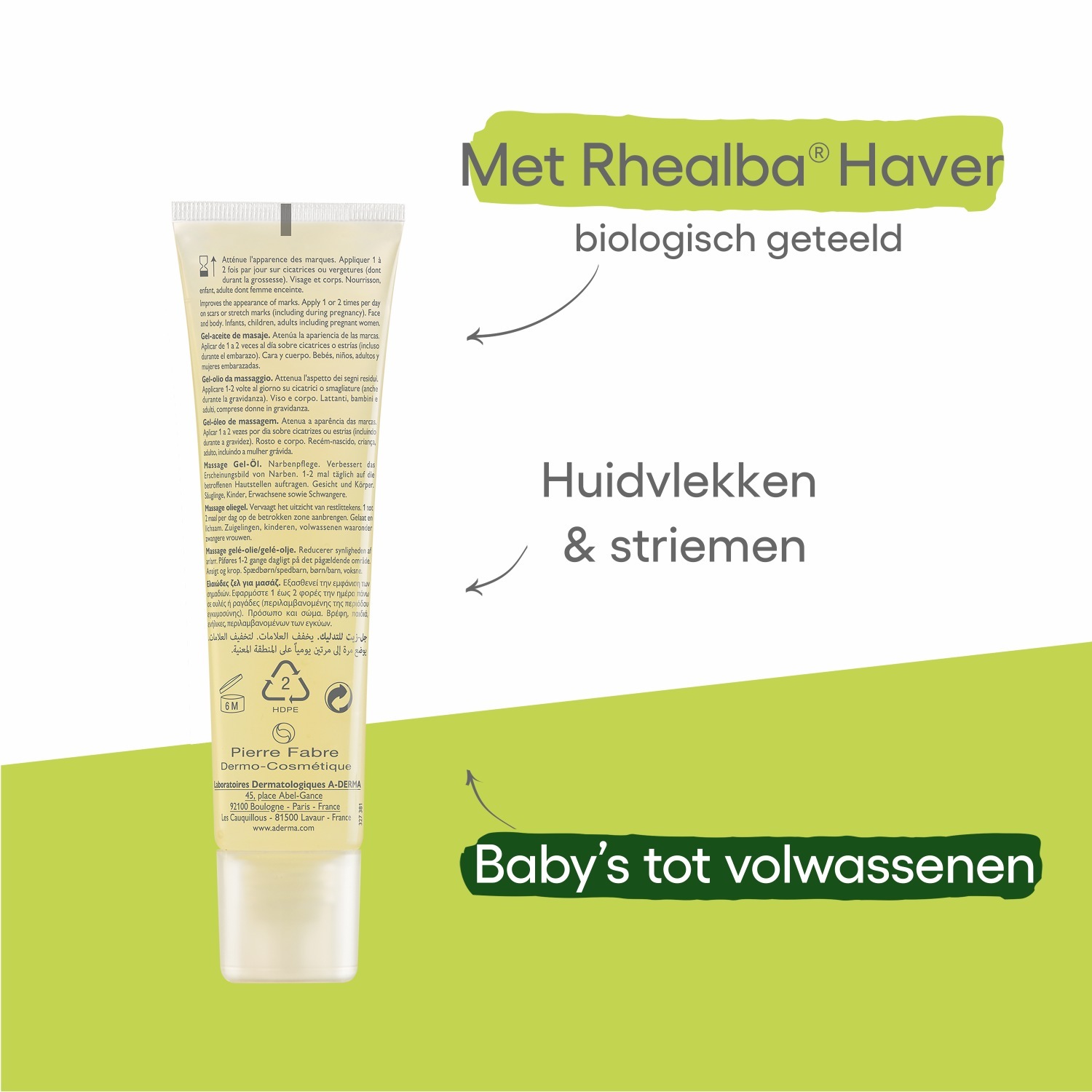 A-DERMA Epiteliálny telový olej AH masážny gélový olej - 40 ml