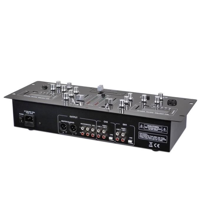 IBIZA SOUND DJM250BT-MKII Table de mixage dj à 2 canaux usb, sd, bluetooth