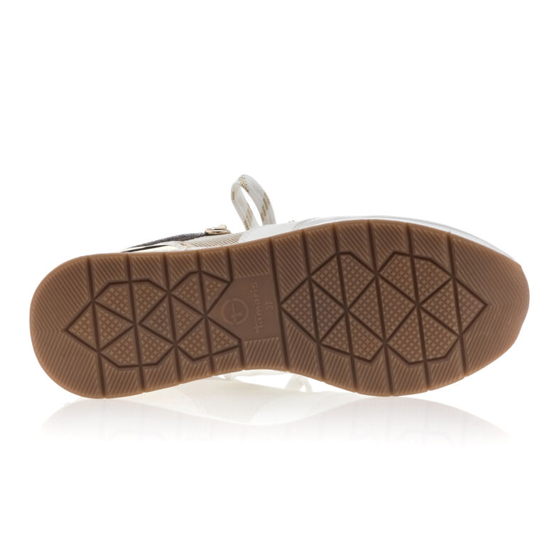 Zapatillas deportivas para mujer color beige.