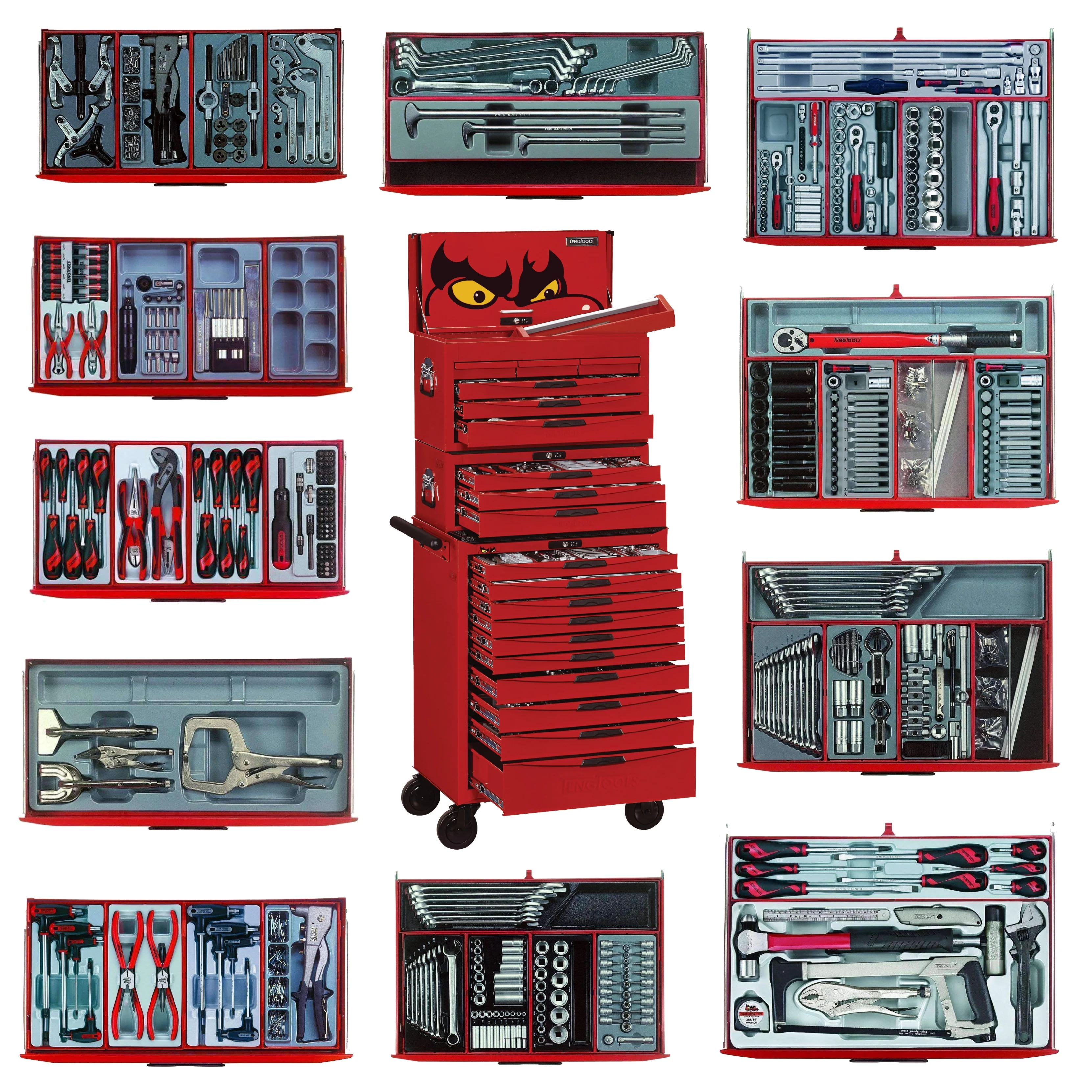 Teng Tools 715-delars Mega Master Hybrid Handverktygssats - TCMM715N