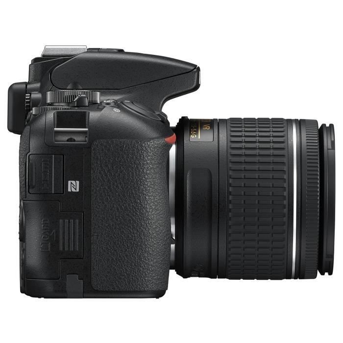 NIKON D5600 DSLR-kamera + AF-P 18-55 VR-objektiv - 24,2 MP DX-sensor - Udvidet følsomhedsområde
