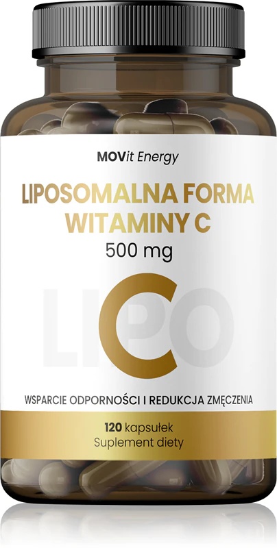 Movit Energy liposomu C vitamīna uztura bagātinātāja kapsulas imūnsistēmas atbalstam