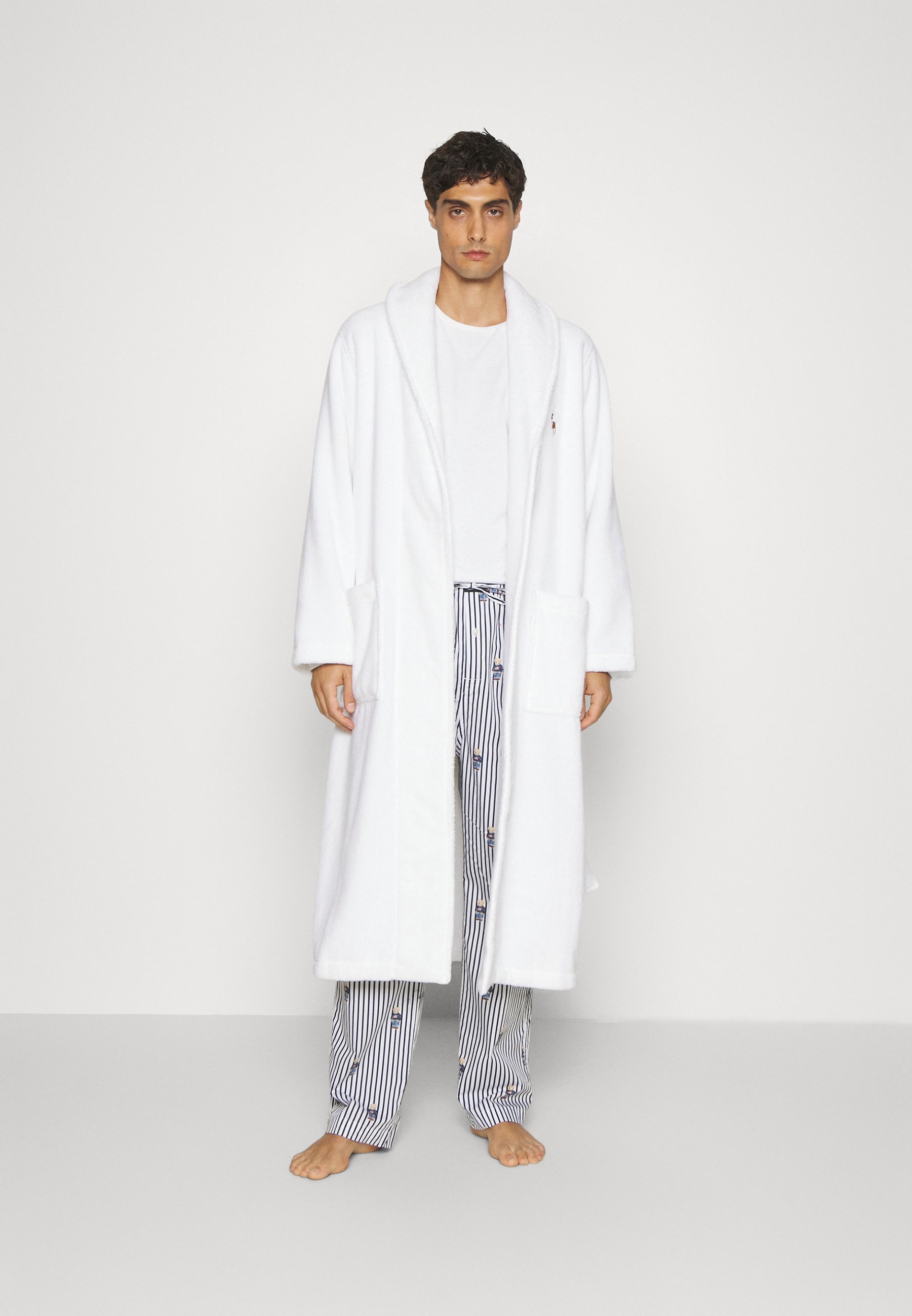 Polo Ralph Lauren SHAWL LOUNGE ROBE - Badjas - wit