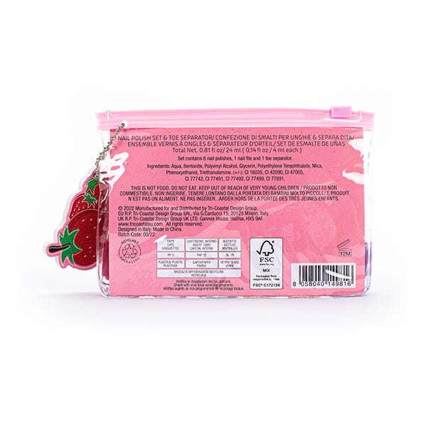 Mini Nail Polish Set Strawberry | 24ML