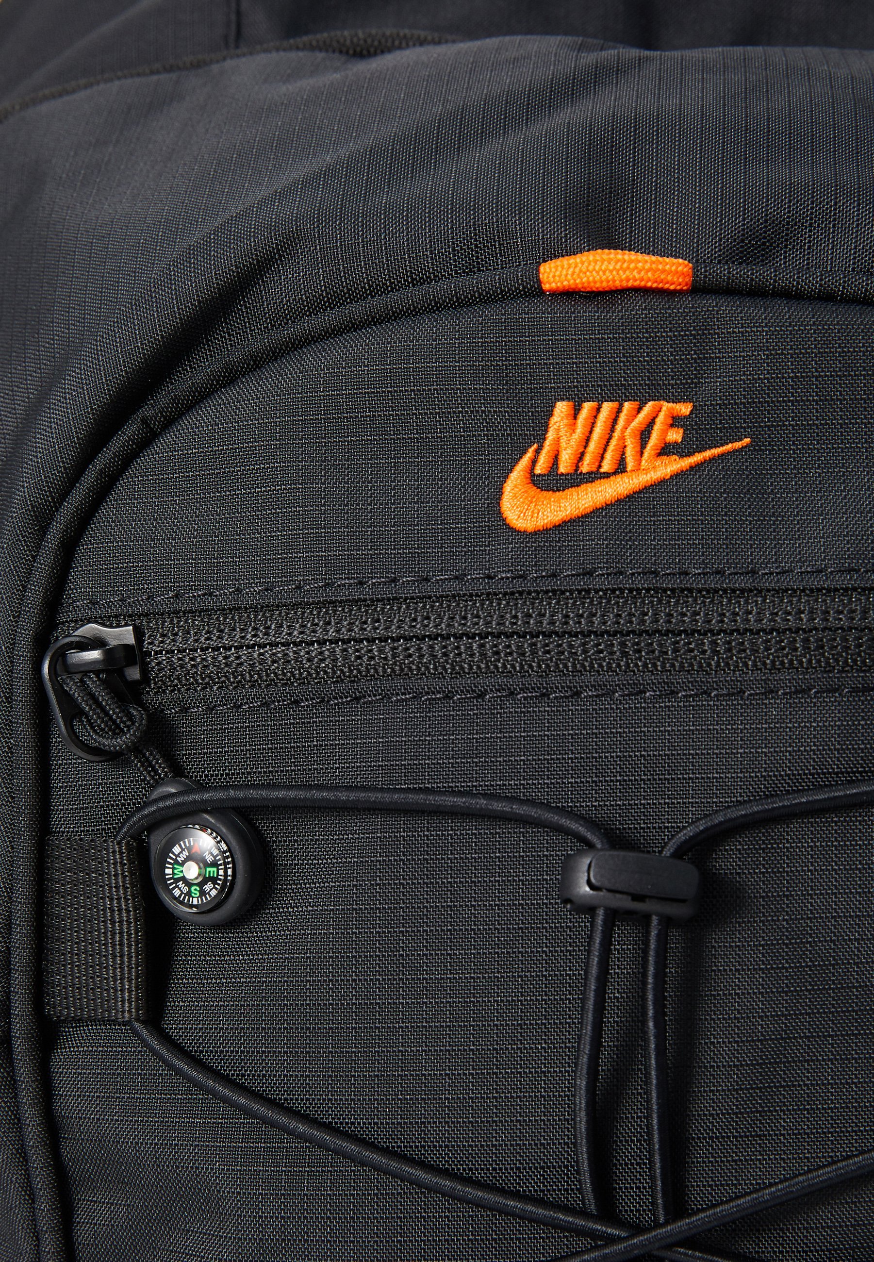 Nike Sportswear HAYWARD SCOUTER UNISEX - Rucksack - schwarz/sicherheitsorange