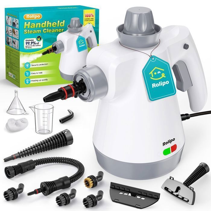 Nettoyeur Vapeur,Multi-usage Nettoyant Vapeur,Punaises de Lit Avec 12 Accessoires Pour Taches sur Vitres,Canapé,Voiture,Cuisines