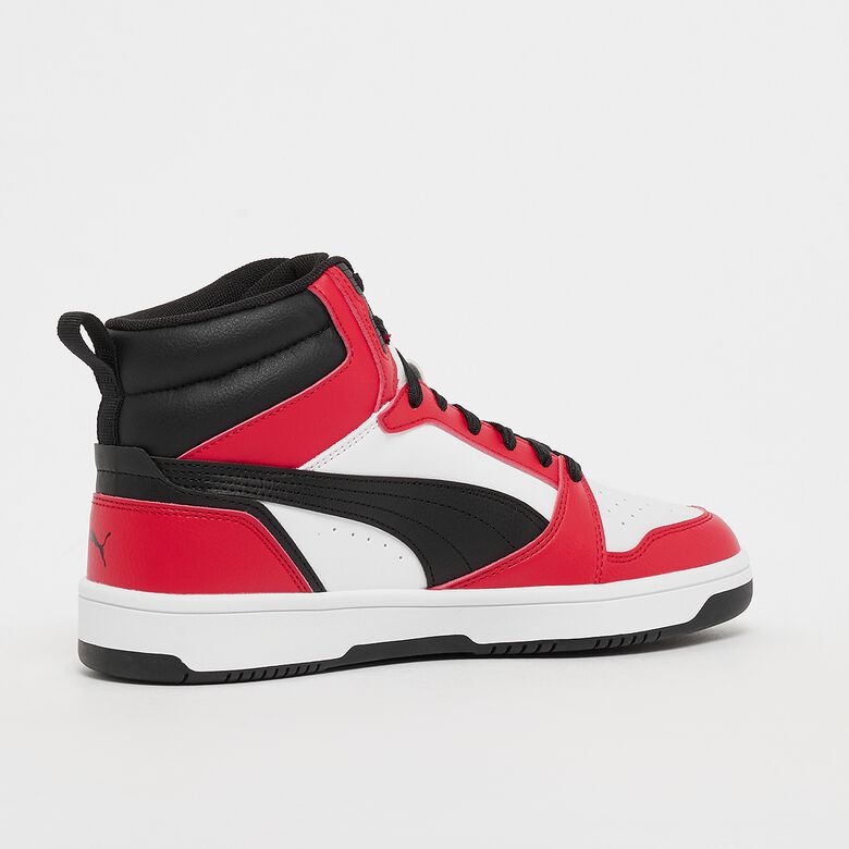 Rebound V6 Mid Jr puma biały/puma czarny/for all time czerwony (GS)