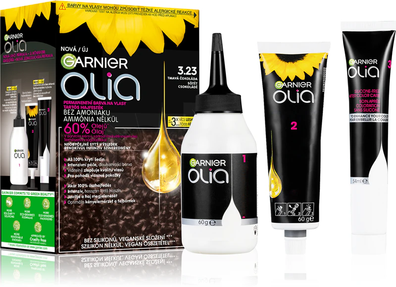 Kit permanente de coloração capilar Garnier Olia Big Kit