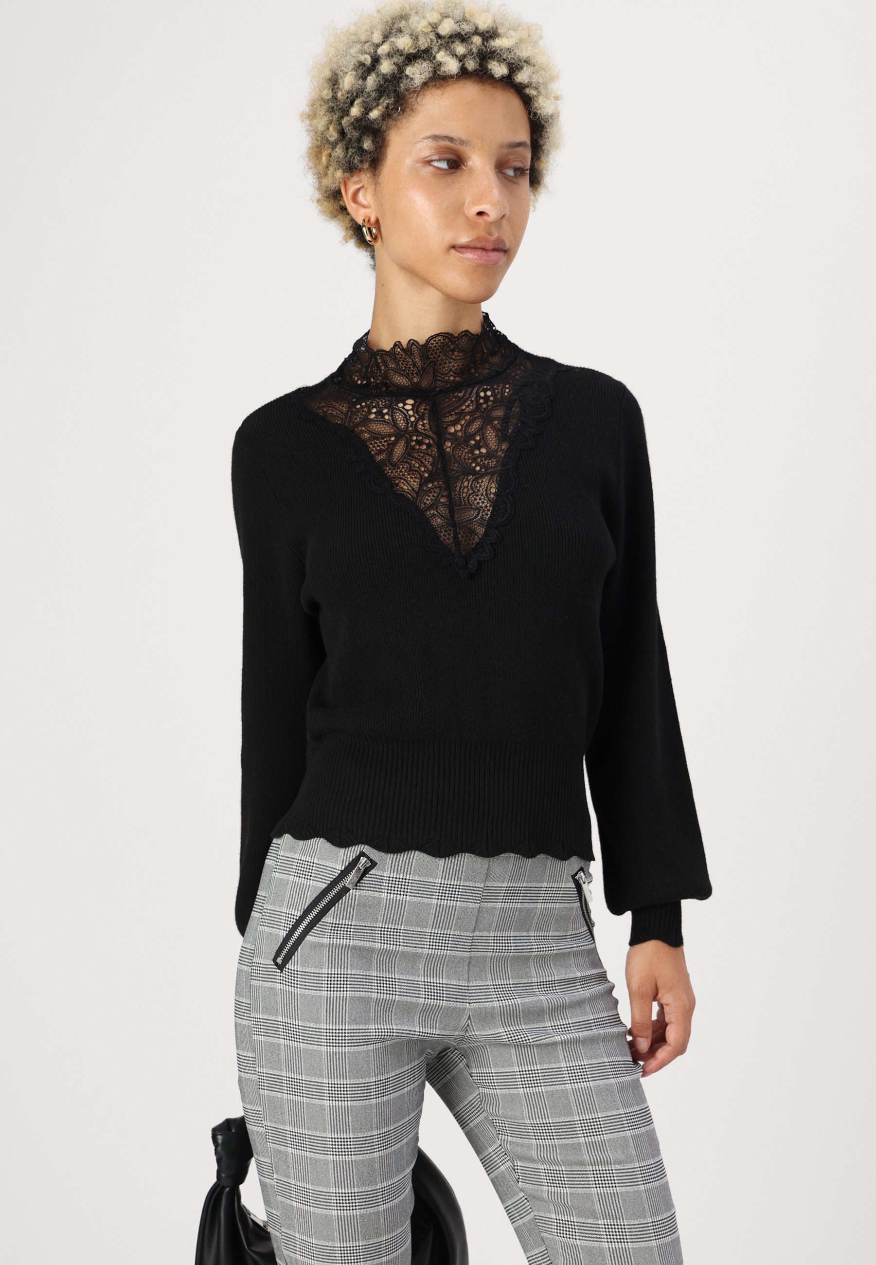 ONLY Petite ONLLOIZA - Leggings - Broeken - wit/zwart