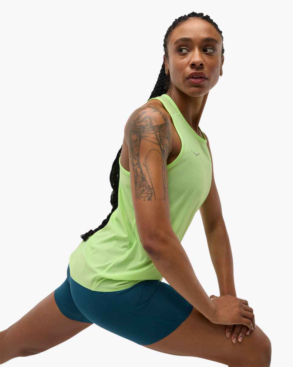 HOKA Airolite Run Tank Tart Apple