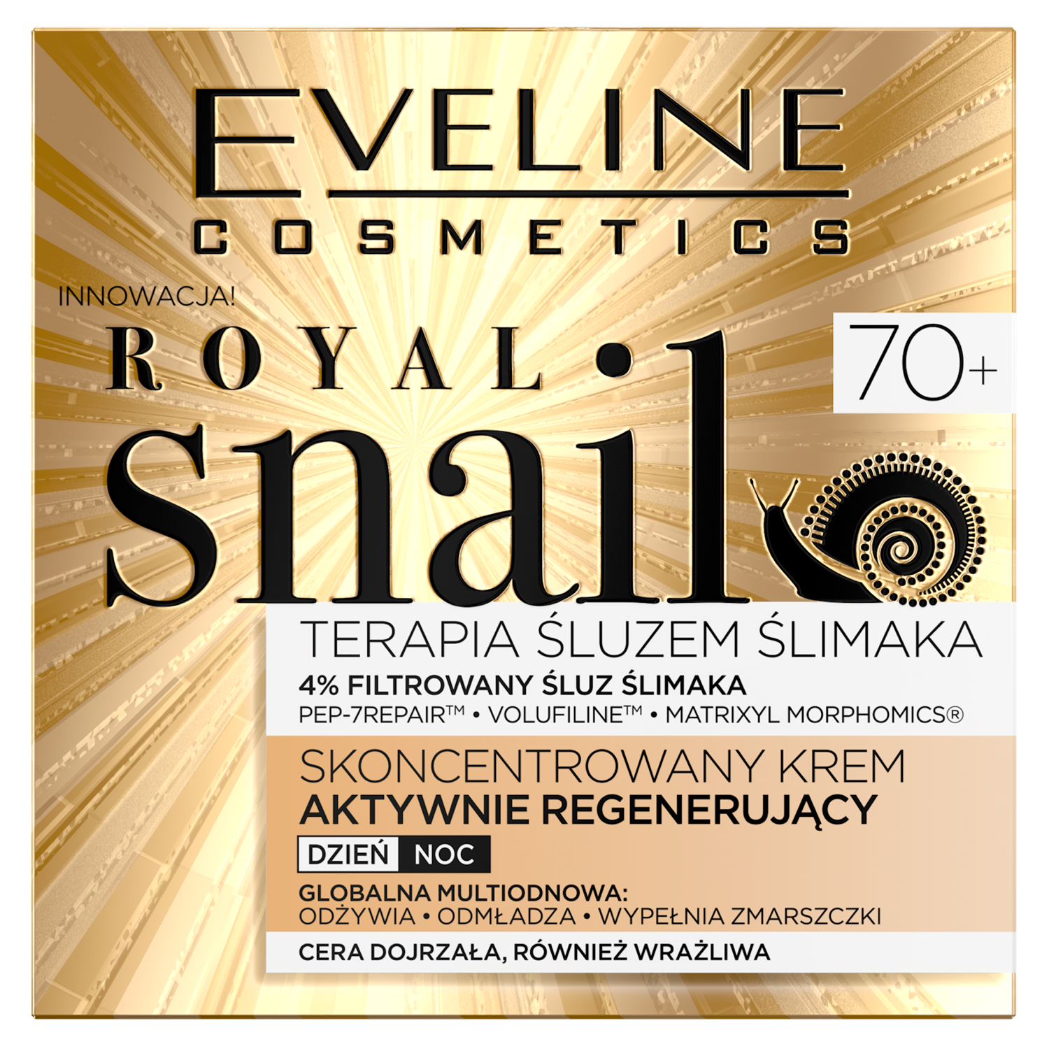 Eveline 70+ Anti-rynkkräm 50ml Royal Snail