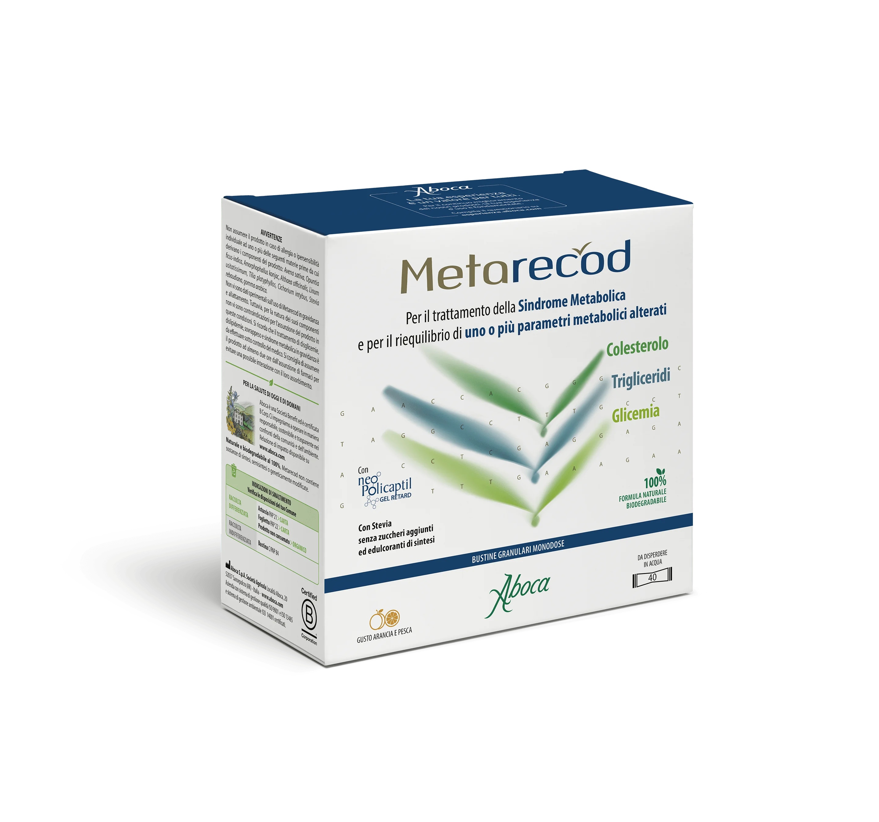 Síndrome Metabólica ABOCA Aboca Metarecod 40 Sachês Granulados
