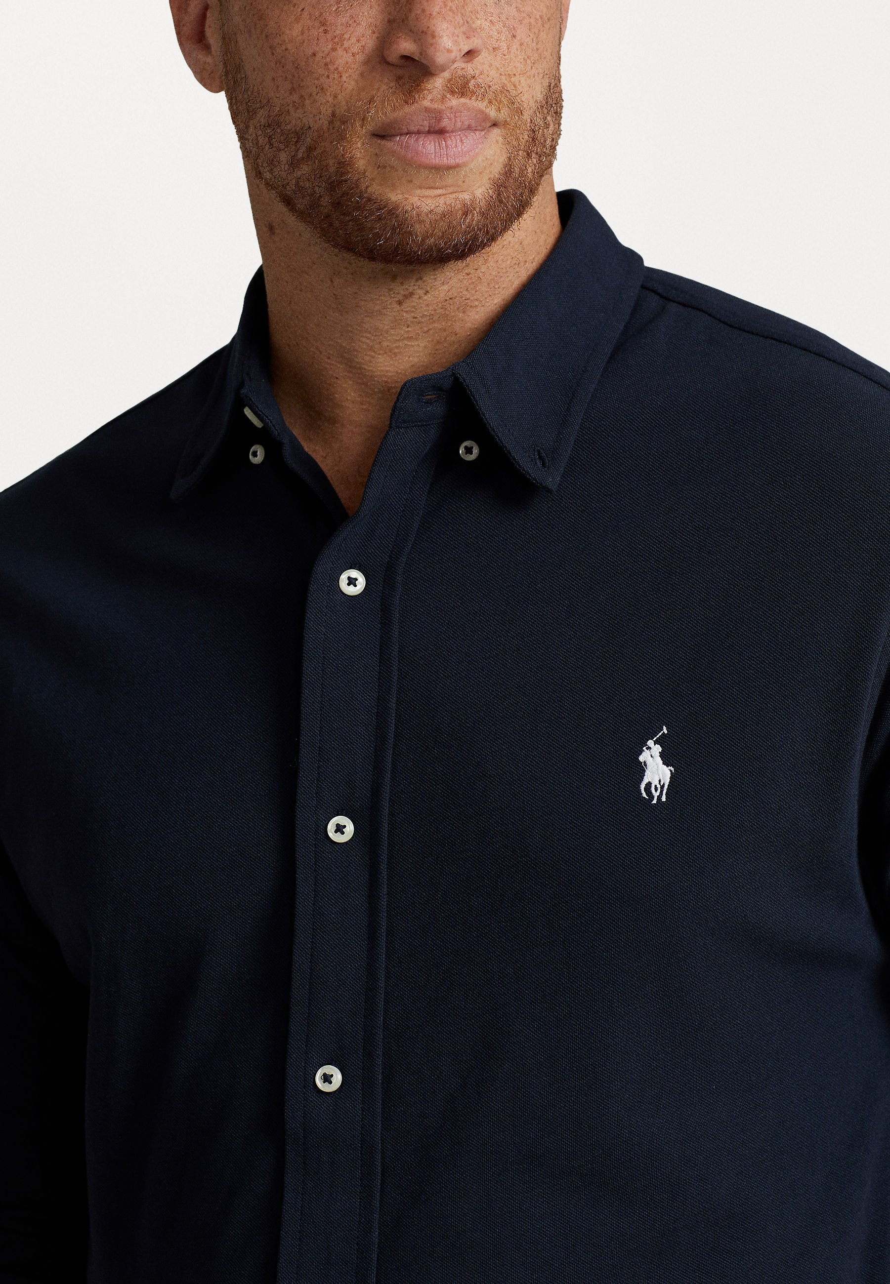 Polo Ralph Lauren Big & Tall CAMICIA IN RETE LEGGERISSIMA - Camicia - blu navy aviatore