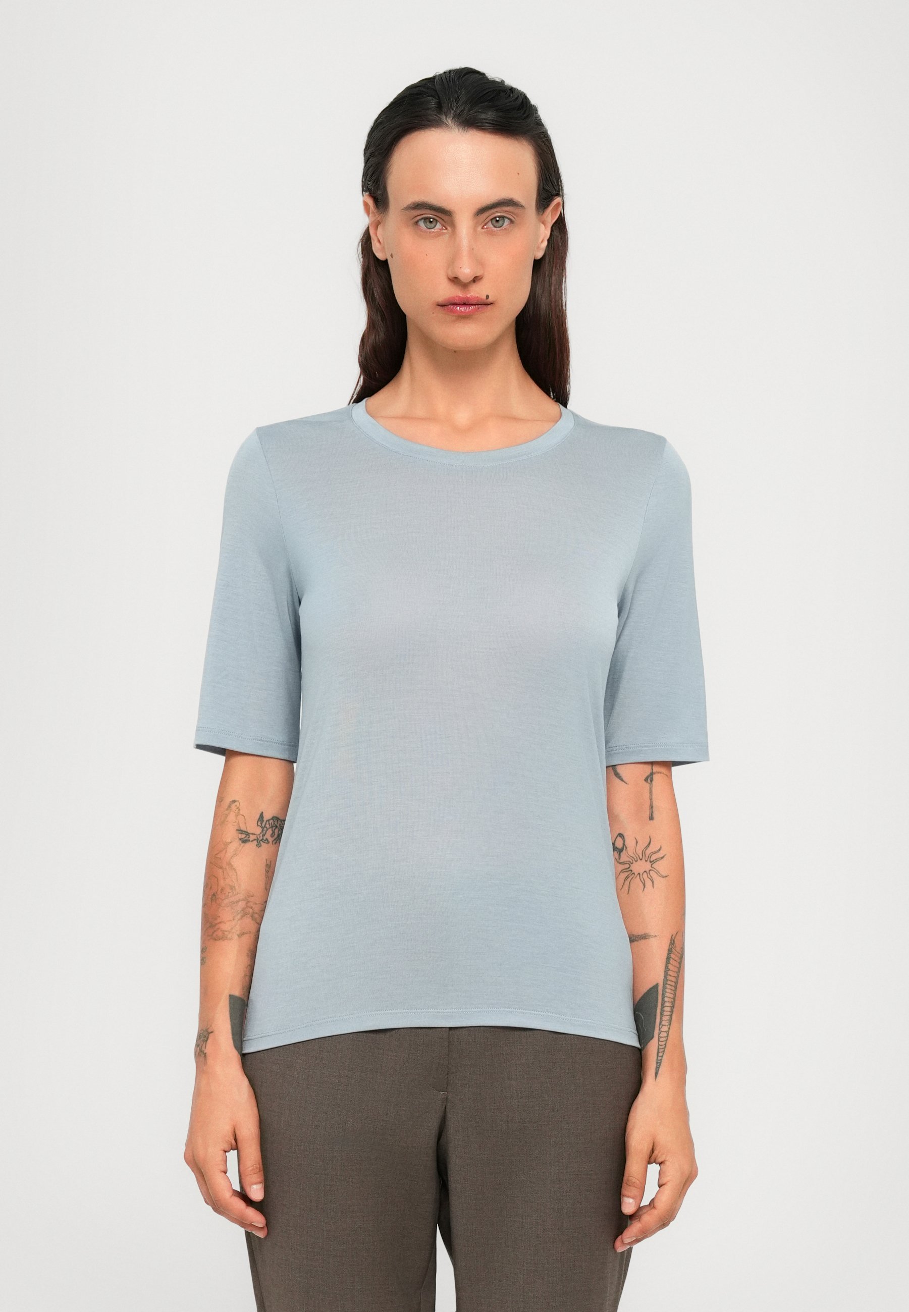 Filippa K ELENA T-shirt - T-shirt basique - bleu brume
