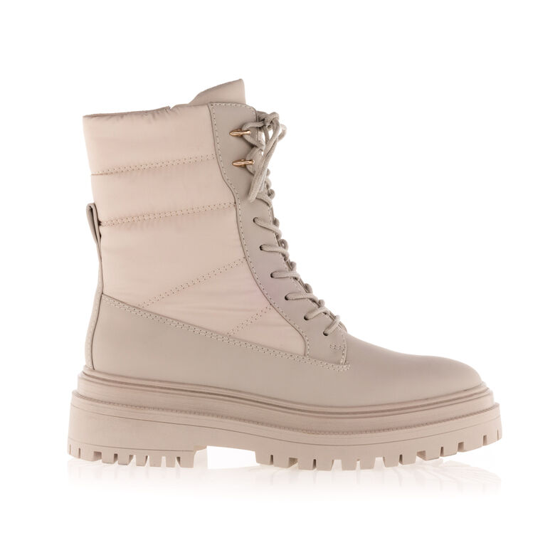 Beige dameslaarzen / enkellaarzen