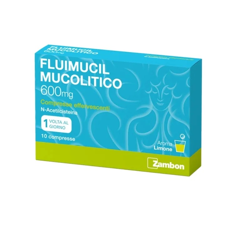 FLUIMUCIL Fluimucil Mucolytic 600 mg 10 šumivých tablet N-acetylcystein