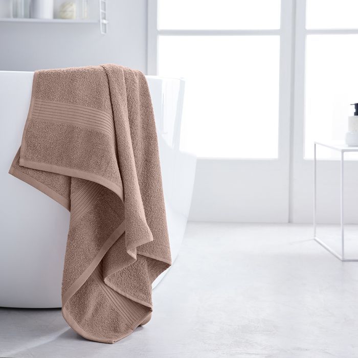 Toalla de baño maxi lisa ESSENTIAL - TODAY - Rosa 90x150 cm