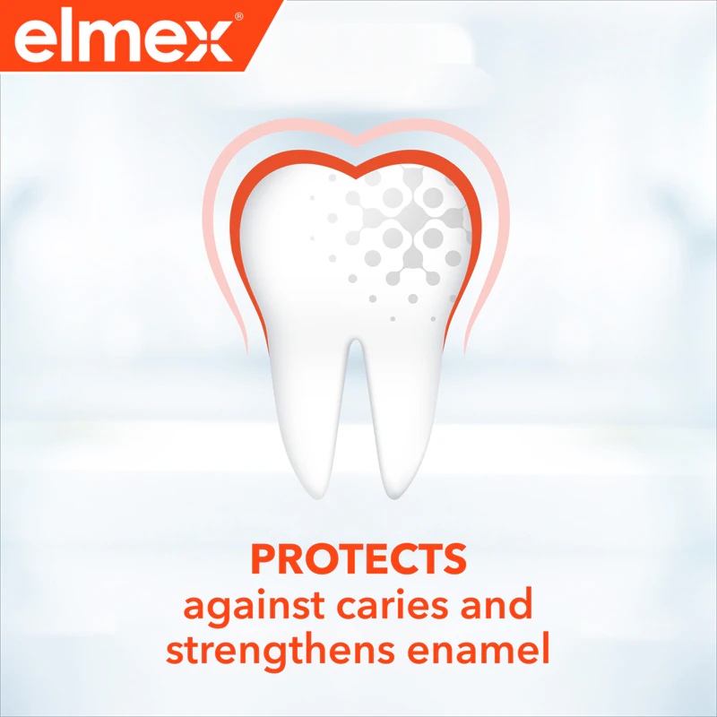 „Elmex Caries Protection“ dantų pasta su fluoru apsaugo nuo dantų ėduonies