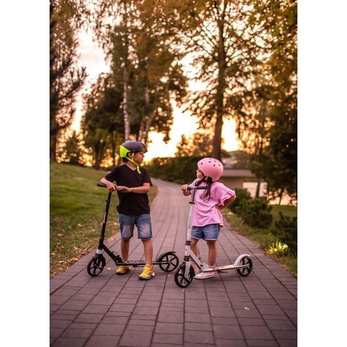 Kinderroller bis max. 100 kg – HYPERMOTION – Winter Fox – Faltbar – Verstellbarer Lenker (85–95 cm) – ABEC 7