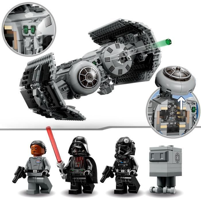 LEGO® Star Wars 75347 Le Bombardier TIE, Maquette Vaisseau avec Figurine de Droïde Gonk