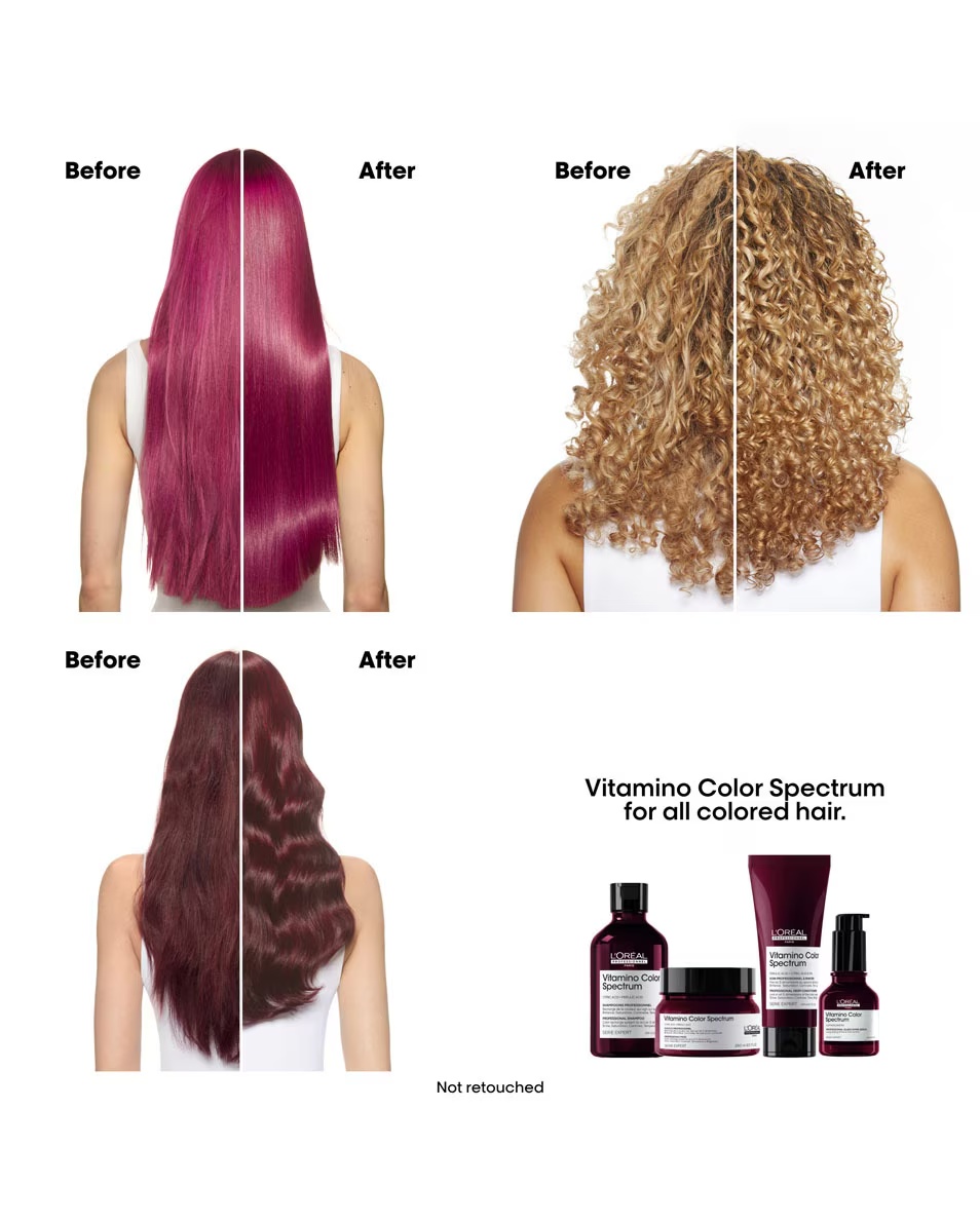 L'OREAL PROFESSIONNEL Vitamino Color Spectrum Glass Shine Serum - Προστατεύει από τις ακτίνες UV, το φριζάρισμα και τη θερμότητα