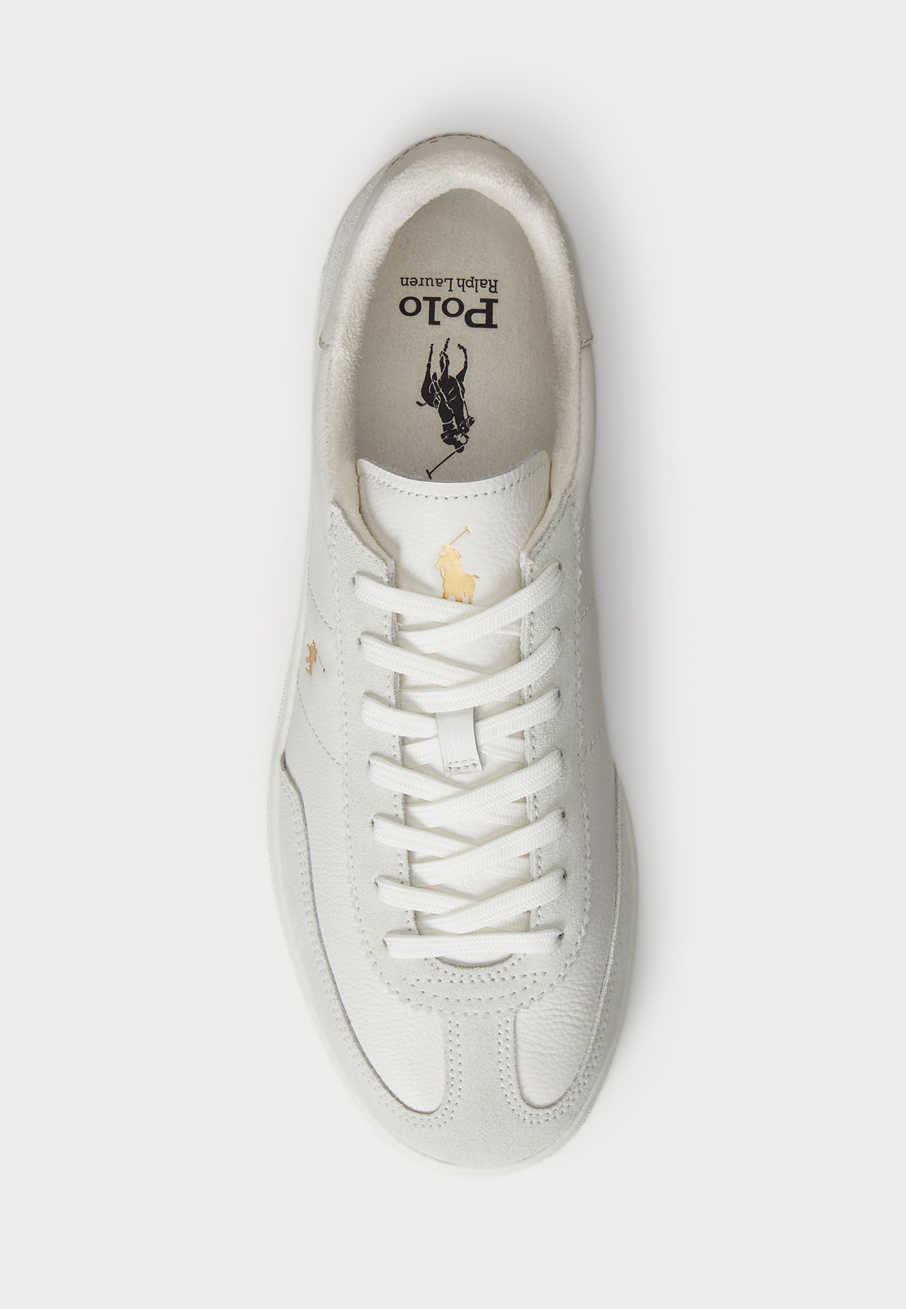 Polo Ralph Lauren BEDFORD LEATHER-SUEDE SNEAKER UNISEX - Sneakers - bianco/deckash white