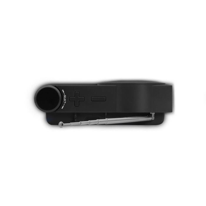MOOOV 477254 Draagbare Bluetooth DAB/DAB+ radio met wekkerfunctie - Voeding via oplaadbare batterij of USB-C kabel - Zwart