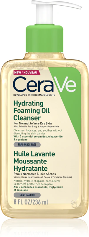 CeraVe Limpador Facial Espuma Hidratante em Óleo