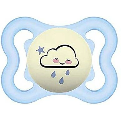 Mam Chucha Supreme Night 2-6m Silicone Blue 1 kpl