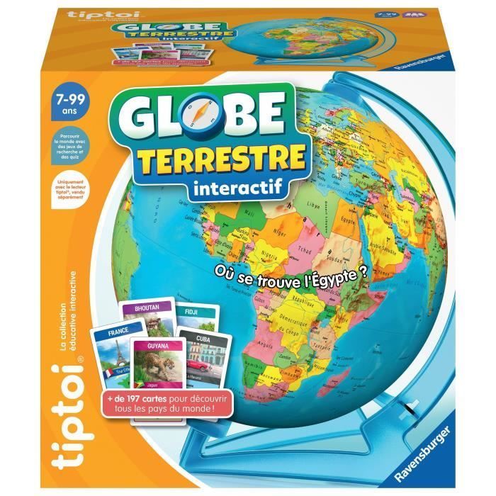tiptoi® Globe terrestre interactif, 00000191, 7 ans, Ravensburger